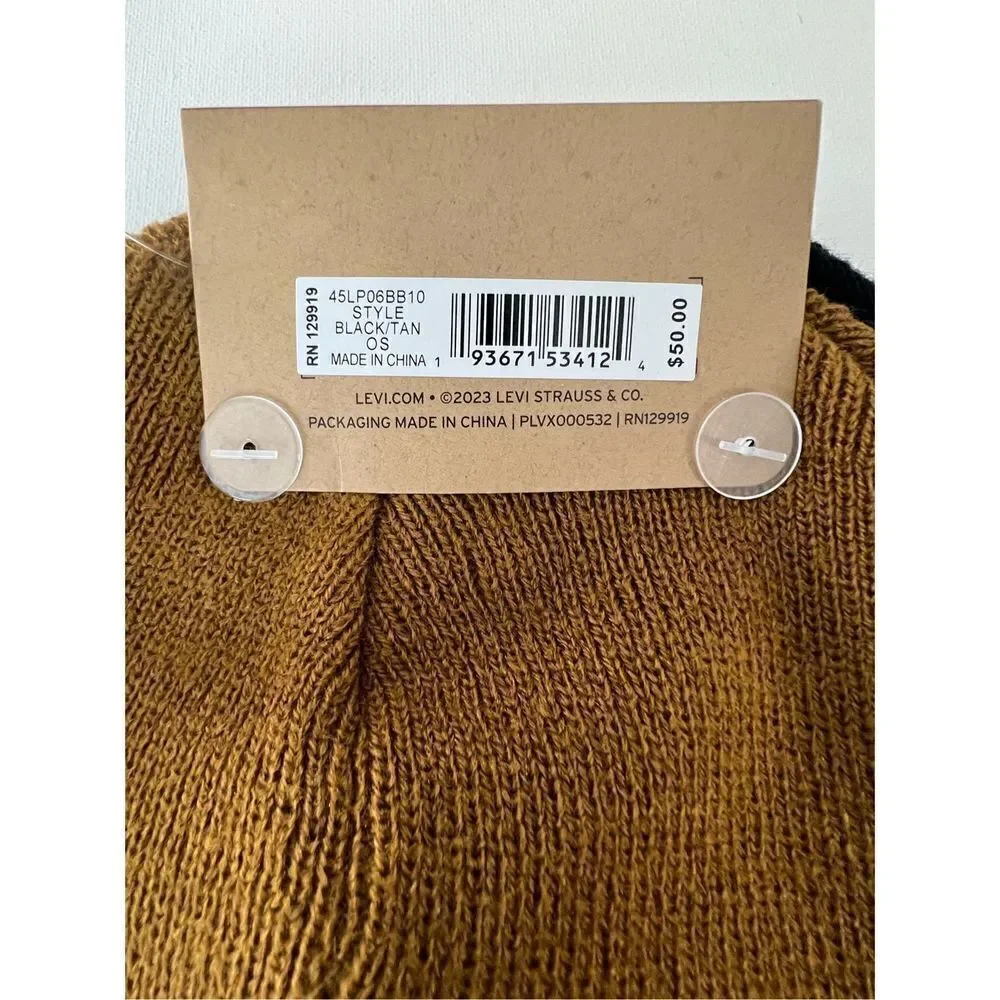 NWT Bundle Of Two Levi’s Stretchy Warm Basic Beanie Style Hats